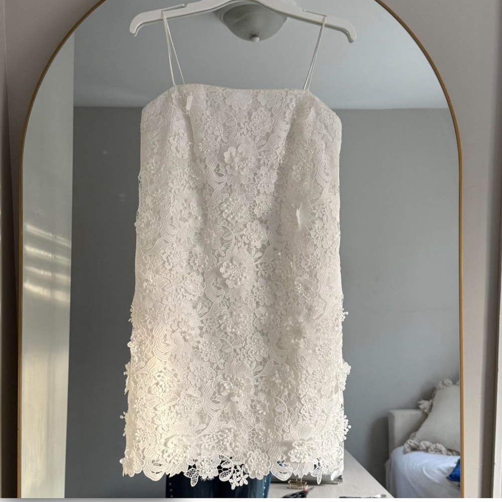 Zimmermann White Floral Lace Dress